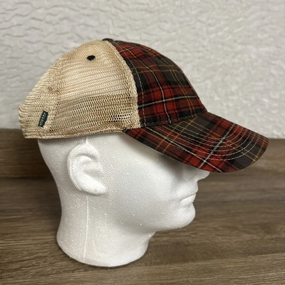 Billikens SLU Plaid Trucker Hat Red Tartan Mesh Adjustable Baseball Cap Legacy